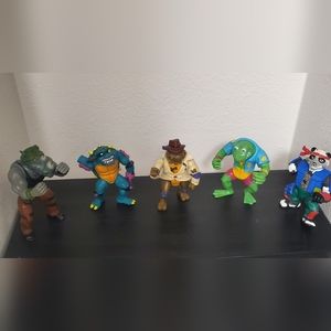 OG Vtg Ninja Turtles Lot of 6 TMNT 80s Action Figures